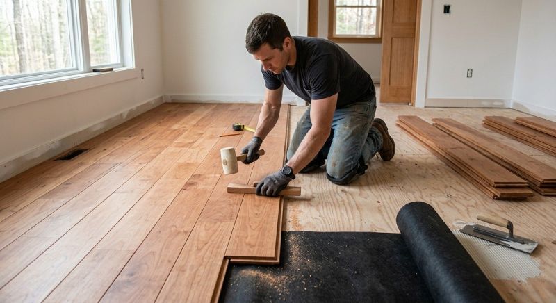 Cherry Floor Installation in Shippensburg, PA