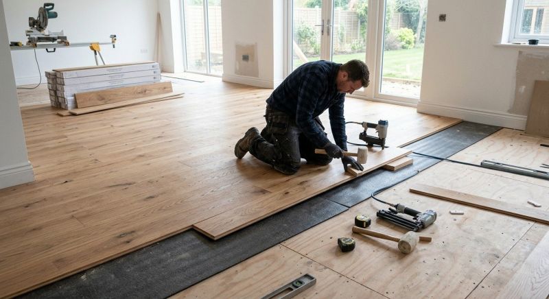 Oak Floor Installation in Hustontown, PA