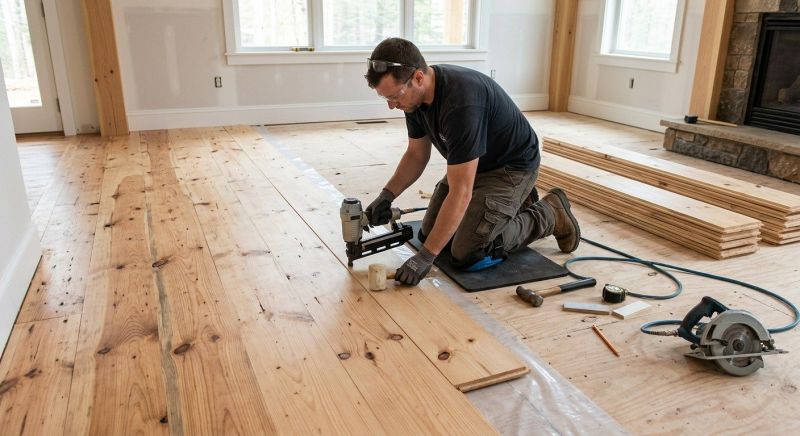 Pine Floor Installation in Chambersburg, PA